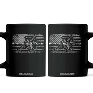 American Flag Snowmobile Freedom Winter Sport Coffee Mug TS11 Black Print Your Wear