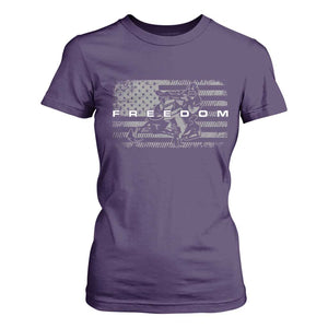 American Flag Snowmobile Freedom Winter Sport T Shirt For Women TS11 Purple Print Your Wear