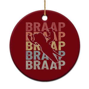 Snowmobile Braaap Ceramic Ornament Retro Snowcross Snow Sled Winter Sport TS11 1pc Red Print Your Wear