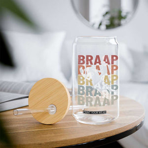 Snowmobile Braaap Glass Can Retro Snowcross Snow Sled Winter Sport TS11 Print Your Wear