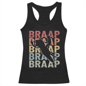 Snowmobile Braaap Racerback Tank Top Retro Snowcross Snow Sled Winter Sport TS11 Black Print Your Wear