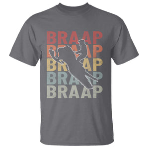 Snowmobile Braaap T Shirt Retro Snowcross Snow Sled Winter Sport TS11 Charcoal Print Your Wear