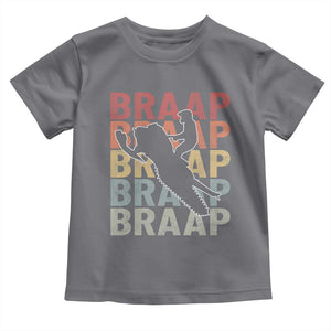Snowmobile Braaap Toddler T Shirt Retro Snowcross Snow Sled Winter Sport TS11 Charcoal Print Your Wear