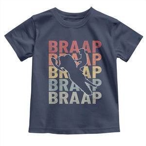 Snowmobile Braaap Toddler T Shirt Retro Snowcross Snow Sled Winter Sport TS11 Navy Print Your Wear