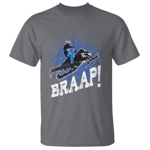 Snowmobile Braaap T Shirt Snowcross Snow Sled Extreme Outdoor Winter Sports TS11 Charcoal Print Your Wear