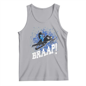 Snowmobile Braaap Tank Top Snowcross Snow Sled Extreme Outdoor Winter Sports TS11 Athletic Heather Print Your Wear