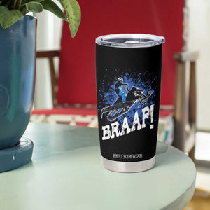 Snowmobile Braaap Tumbler Cup Snowcross Snow Sled Extreme Outdoor Winter Sports TS11 Print Your Wear