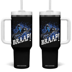 Snowmobile Braaap Tumbler With Handle Snowcross Snow Sled Extreme Outdoor Winter Sports TS11 One Size: 40 oz Black Print Your Wear