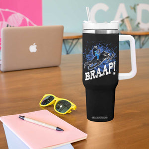 Snowmobile Braaap Tumbler With Handle Snowcross Snow Sled Extreme Outdoor Winter Sports TS11 Print Your Wear