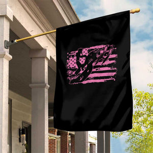 Snowmobile Snowcross Girls Pink American Flag Garden Flag TS11 Print Your Wear