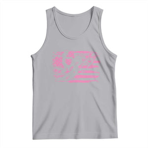Snowmobile Snowcross Girls Pink American Flag Tank Top TS11 Athletic Heather Print Your Wear