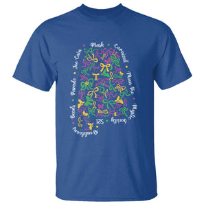 Funny Mardi Gras Alabama Map Coquette Bow T Shirt Moon Pie Carnival Joe Cain Beads TS11 Royal Blue Print Your Wear