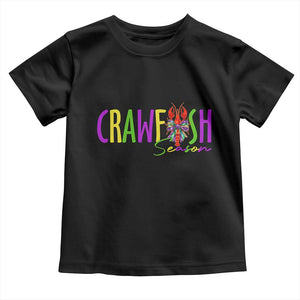 Funny Mardi Gras Cajun Crawfish Season Toddler T Shirt TS11 Black Print Your Wear