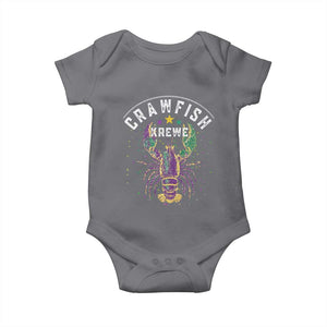 Funny Cajun Crawfish Boil Mardi Gras Baby Onesie Crawfish Krewe TS11 Charcoal Print Your Wear