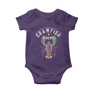 Funny Cajun Crawfish Boil Mardi Gras Baby Onesie Crawfish Krewe TS11 Purple Print Your Wear