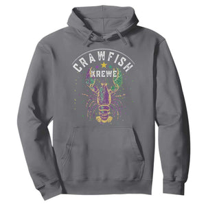 Funny Cajun Crawfish Boil Mardi Gras Hoodie Crawfish Krewe TS11 Charcoal Print Your Wear