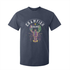 Funny Cajun Crawfish Boil Mardi Gras T Shirt For Kid Crawfish Krewe TS11 Navy Print Your Wear