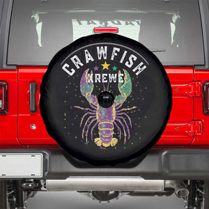Funny Cajun Crawfish Boil Mardi Gras Spare Tire Cover Crawfish Krewe TS11 Black Print Your Wear