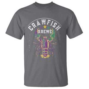 Funny Cajun Crawfish Boil Mardi Gras T Shirt Crawfish Krewe TS11 Charcoal Print Your Wear