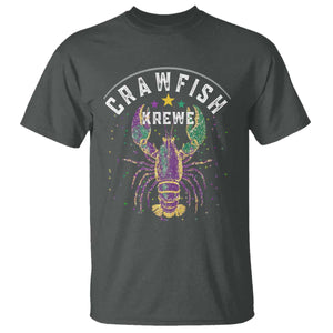 Funny Cajun Crawfish Boil Mardi Gras T Shirt Crawfish Krewe TS11 Dark Heather Print Your Wear