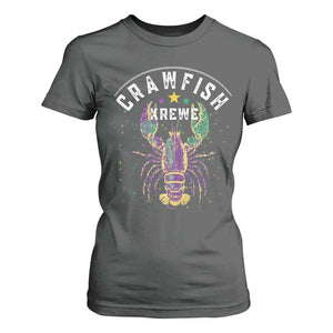 Funny Cajun Crawfish Boil Mardi Gras T Shirt For Women Crawfish Krewe TS11 Dark Heather Print Your Wear