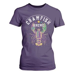 Funny Cajun Crawfish Boil Mardi Gras T Shirt For Women Crawfish Krewe TS11 Purple Print Your Wear