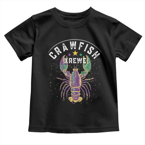 Funny Cajun Crawfish Boil Mardi Gras Toddler T Shirt Crawfish Krewe TS11 Black Print Your Wear