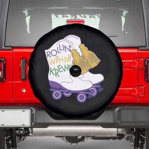 Funny Mardi Gras Spare Tire Cover Rollin' With My Krewe Marching Boots Carnival Party TS11 Black Print Your Wear