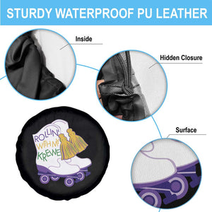 Funny Mardi Gras Spare Tire Cover Rollin' With My Krewe Marching Boots Carnival Party TS11 Print Your Wear