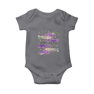 Funny Cajun Crawfish Boil Mardi Gras Baby Onesie What's Crackin TS11 Charcoal Print Your Wear