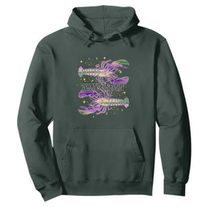 Funny Cajun Crawfish Boil Mardi Gras Hoodie What's Crackin TS11 Dark Forest Green Print Your Wear
