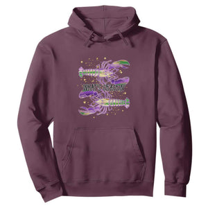 Funny Cajun Crawfish Boil Mardi Gras Hoodie What's Crackin TS11 Maroon Print Your Wear