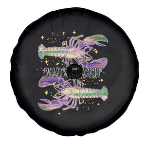 Funny Cajun Crawfish Boil Mardi Gras Spare Tire Cover What's Crackin TS11 Print Your Wear