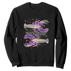Funny Cajun Crawfish Boil Mardi Gras Sweatshirt What's Crackin TS11 Black Print Your Wear
