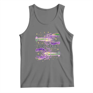 Funny Cajun Crawfish Boil Mardi Gras Tank Top What's Crackin TS11 Black Heather Print Your Wear