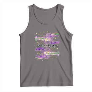 Funny Cajun Crawfish Boil Mardi Gras Tank Top What's Crackin TS11 Deep Heather Print Your Wear