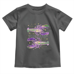 Funny Cajun Crawfish Boil Mardi Gras Toddler T Shirt What's Crackin TS11 Dark Heather Print Your Wear