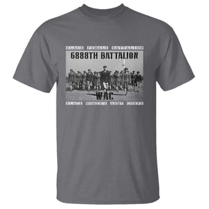 6888th Battalion T Shirt Black Female Battalion WAC Women's Army Corps Black History Month TS11 Charcoal Print Your Wear