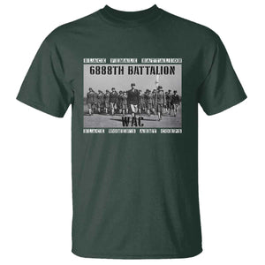 6888th Battalion T Shirt Black Female Battalion WAC Women's Army Corps Black History Month TS11 Dark Forest Green Print Your Wear