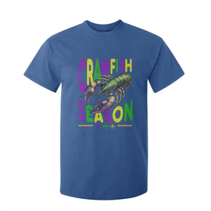 Funny Cajun Crawfish Boil Mardi Gras T Shirt For Kid Crawfish Season Fleur De Lis TS11 Royal Blue Print Your Wear