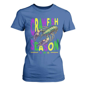 Funny Cajun Crawfish Boil Mardi Gras T Shirt For Women Crawfish Season Fleur De Lis TS11 Royal Blue Print Your Wear