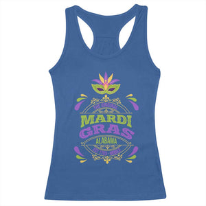Funny The Original Mardi Gras Mobile Alabama Est 1703 Racerback Tank Top TS11 Royal Blue Print Your Wear