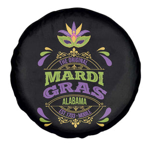 Funny The Original Mardi Gras Mobile Alabama Est 1703 Spare Tire Cover TS11 Print Your Wear