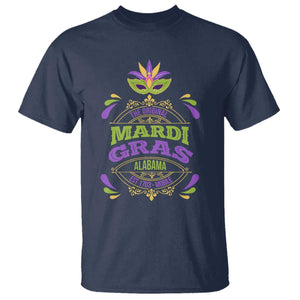 Funny The Original Mardi Gras Mobile Alabama Est 1703 T Shirt TS11 Navy Print Your Wear