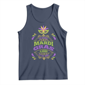 Funny The Original Mardi Gras Mobile Alabama Est 1703 Tank Top TS11 Navy Print Your Wear