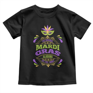 Funny The Original Mardi Gras Mobile Alabama Est 1703 Toddler T Shirt TS11 Black Print Your Wear