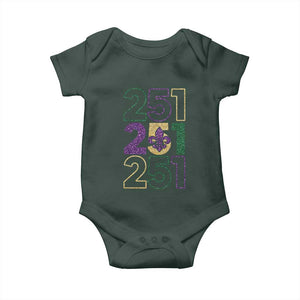 Funny Mobile Mardi Gras 251 Baby Onesie Glitter Print Area Code TS11 Print Your Wear