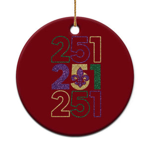 Funny Mobile Mardi Gras 251 Ceramic Ornament Glitter Print Area Code TS11 1pc Red Print Your Wear