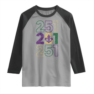 Funny Mobile Mardi Gras 251 Raglan Shirt Glitter Print Area Code TS11 Sport Gray Black Print Your Wear