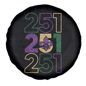 Funny Mobile Mardi Gras 251 Spare Tire Cover Glitter Print Area Code TS11 Print Your Wear